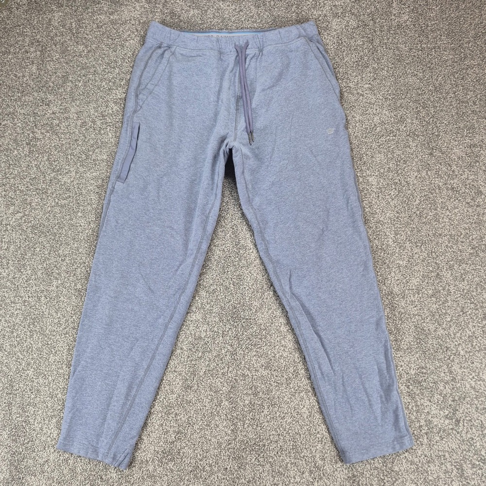 Mack Weldon Ace Sweatpants Mens Large Blue Heathered Joggers Stretch